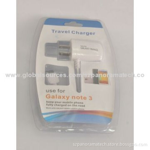 European Pin Wall Charger, for Samsung S5, Note 3; Input: 100v-220V; Output-5V 1,000mA